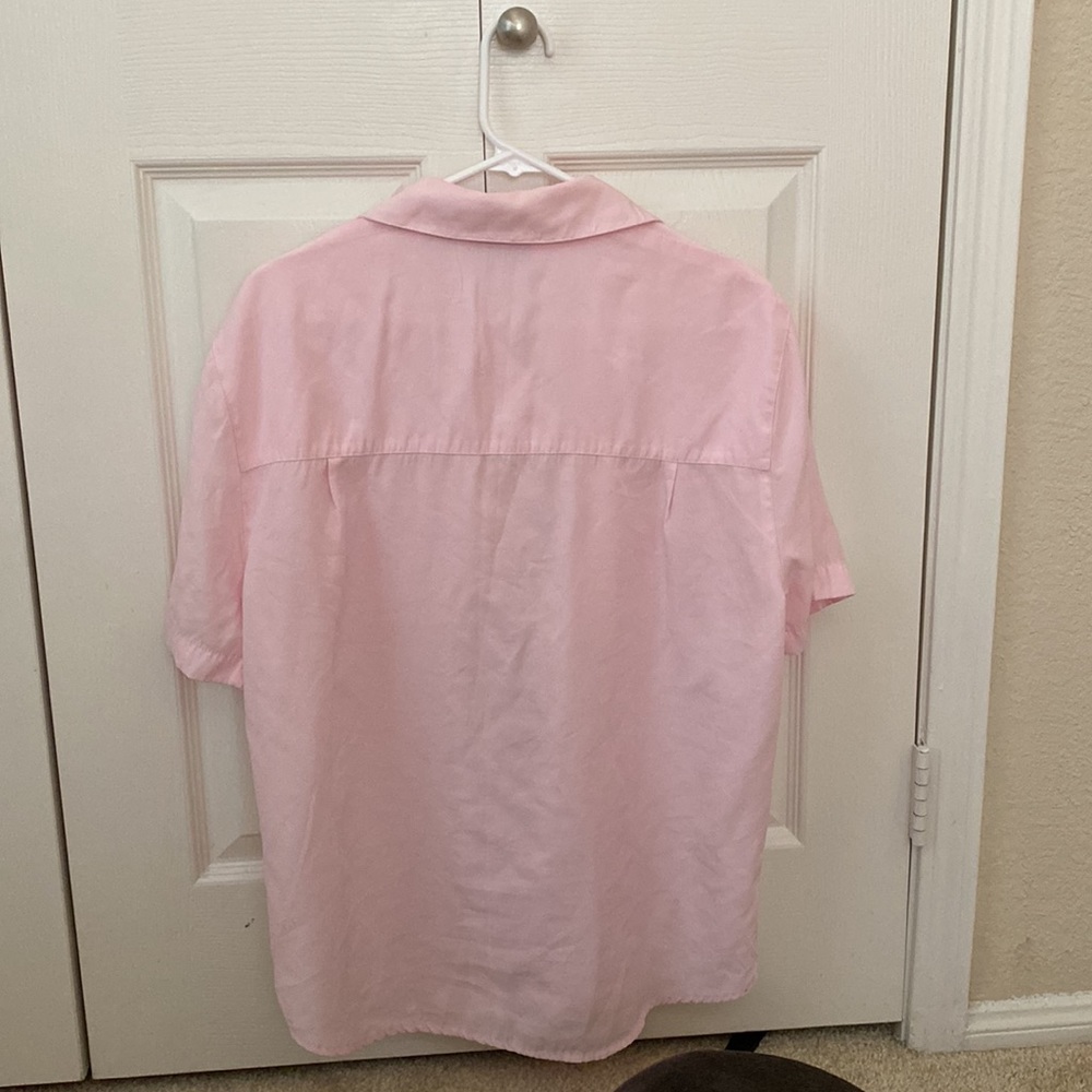 Pink short sleeve button down - Picture 4 of 4